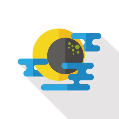 Uzay ay düz simgesi