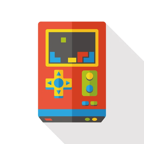 Consoles de jeu icône plate — Image vectorielle