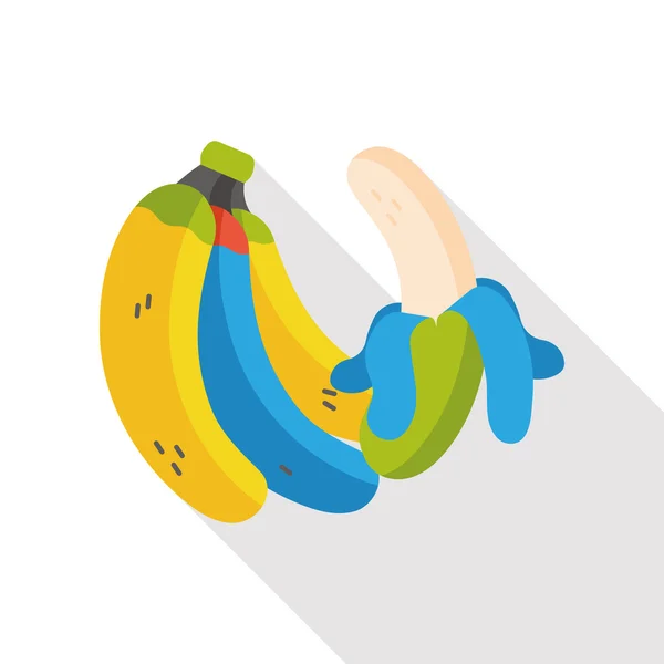 Banaan vruchten platte pictogram — Stockvector