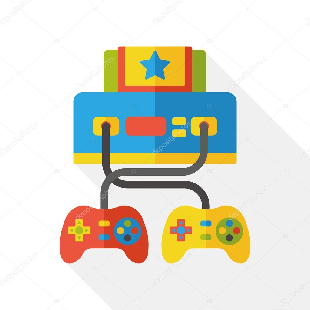 Game consoles flat icon