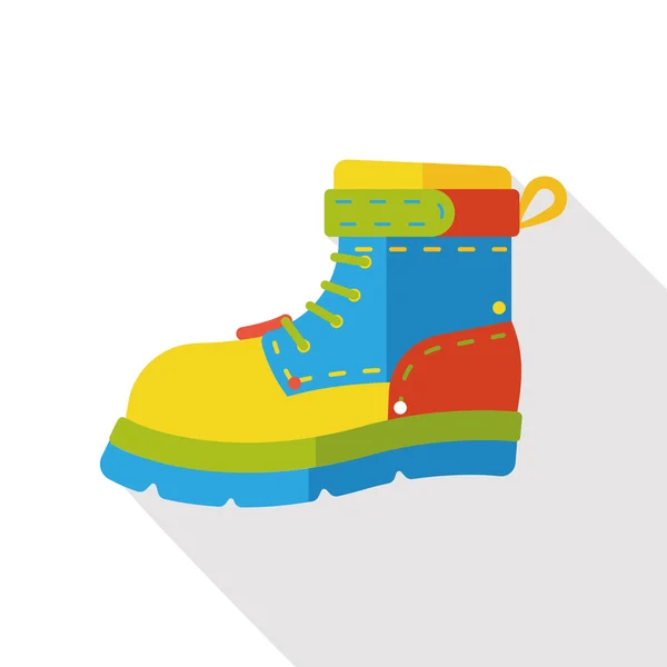 Camping boot flat icon — Stock Vector