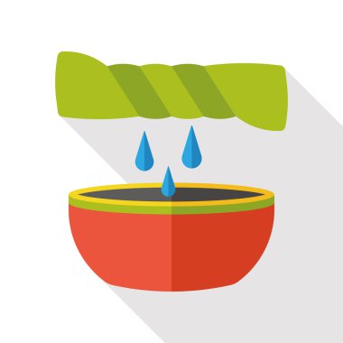 havlu bez düz simgesi