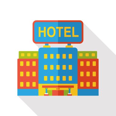Hotel düz Icon oluşturma