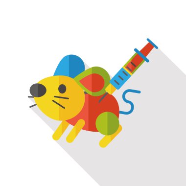 Deney faresi düz simgesi