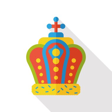 Ödülü taç düz simgesi