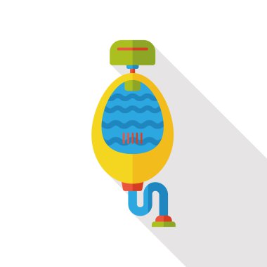 banyo tuvalet düz simgesi