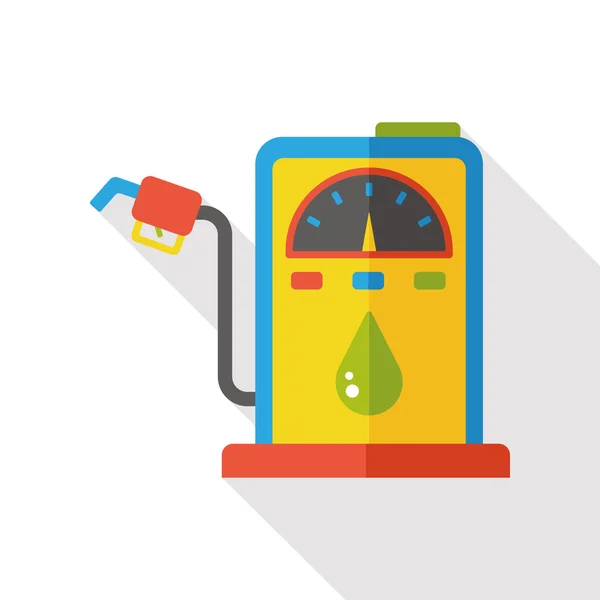 Palivo benzín ploché ikony — Stockový vektor