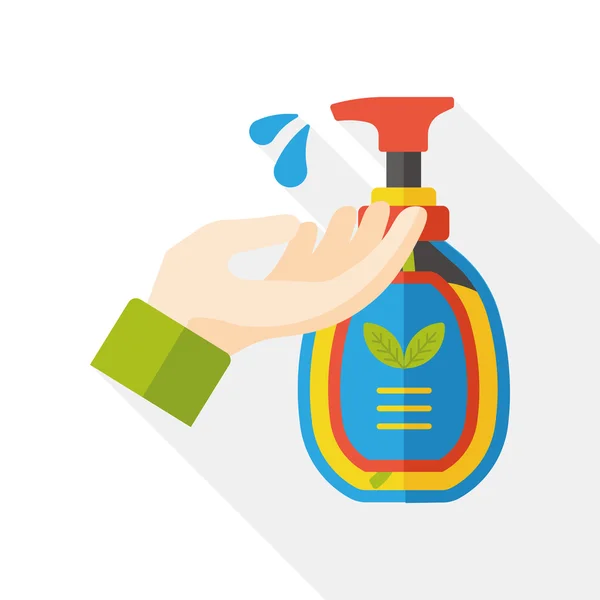 Shampooing de lavage icône plate — Image vectorielle