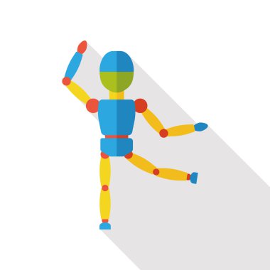 kukla oyuncak bebek düz simgesi