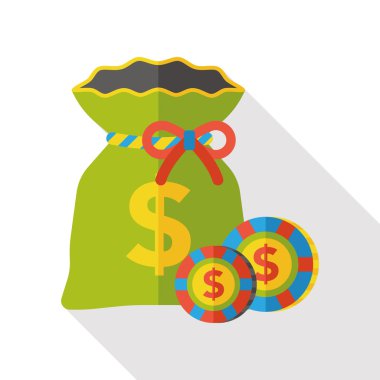 Casino para düz simgesi