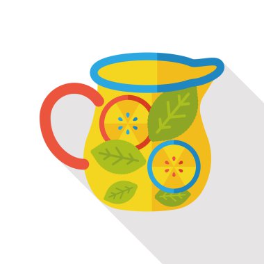 portakal suyu düz simgesi