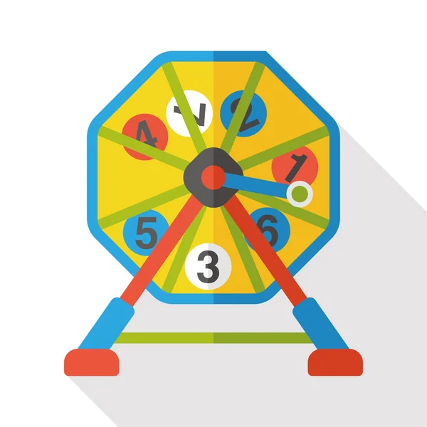 Bingo bal platte pictogram — Stockvector