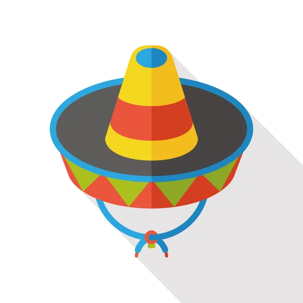 El uso de sombrero icono plano — Vector de stock