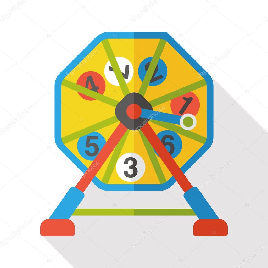 Bingo ball flat icon