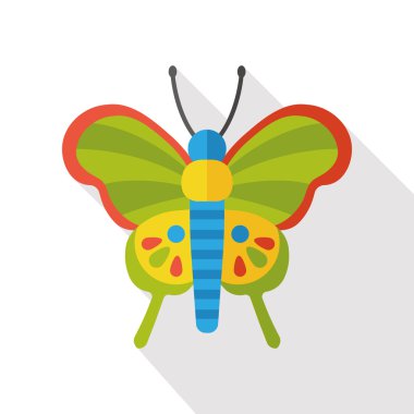 böcek kelebek düz simgesi simgesi öğesi