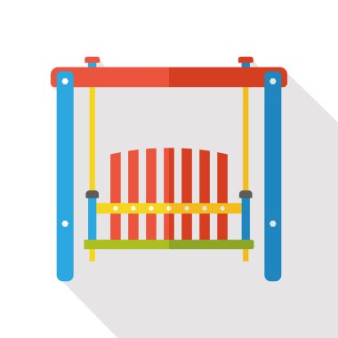 Sandalye düz simgesi simgesi öğe asılı bahçecilik