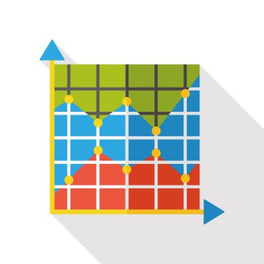 İş grafik düz simgesi simgesi öğesi