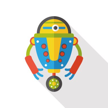 makine robot düz simgesi simgesi öğesi