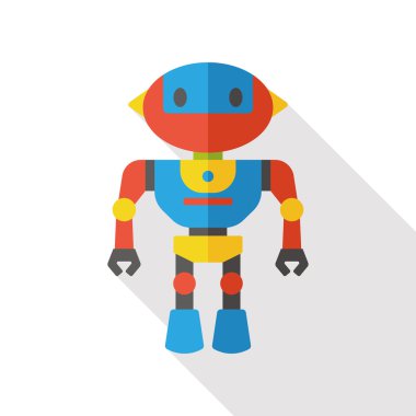 makine robot düz simgesi simgesi öğesi