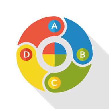 İş grafik düz simgesi simgesi öğesi