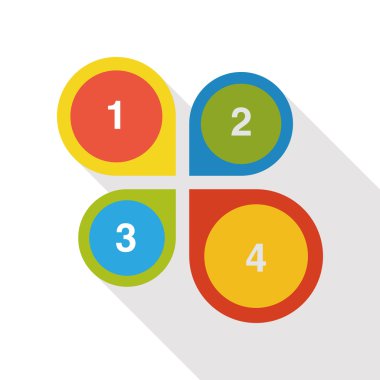 İş grafik düz simgesi simgesi öğesi