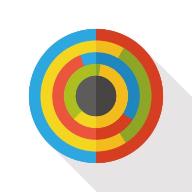 İş grafik düz simgesi simgesi öğesi