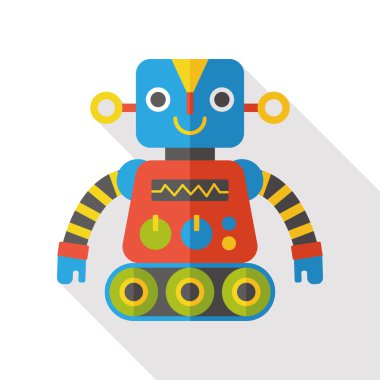 makine robot düz simgesi simgesi öğesi