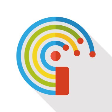 İş grafik düz simgesi simgesi öğesi