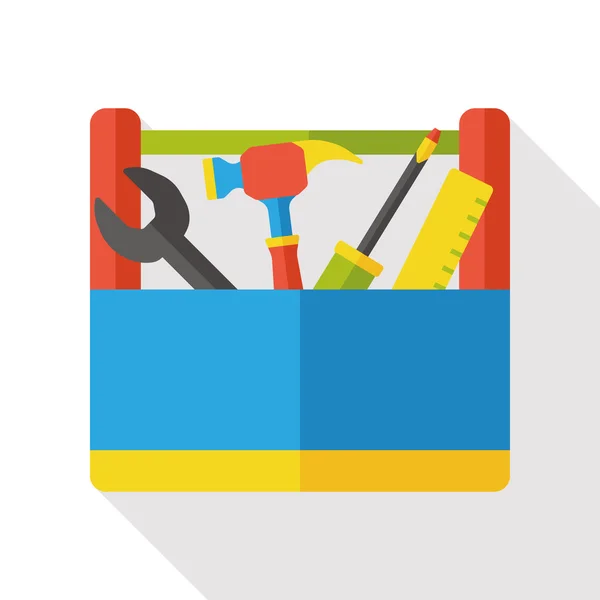 Tool box flat icon icon element — Stock Vector