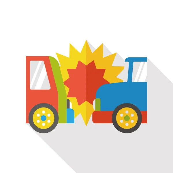 Элемент иконки автомобильной аварии — стоковый вектор