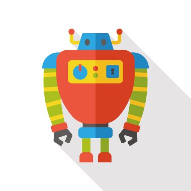makine robot düz simgesi simgesi öğesi