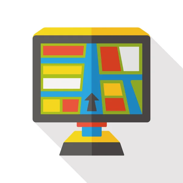 交通地图平面图标图标元素 — 图库矢量图片