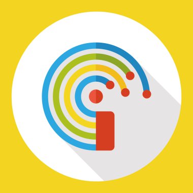 İş grafik düz simgesi simgesi öğesi