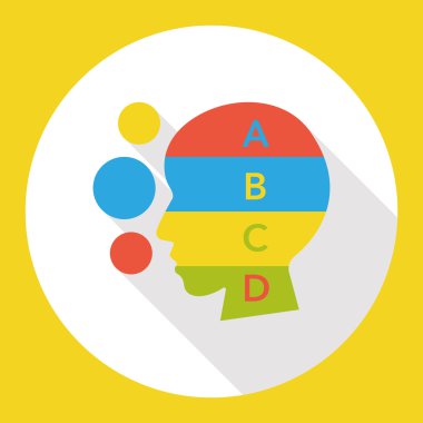 İş grafik düz simgesi simgesi öğesi