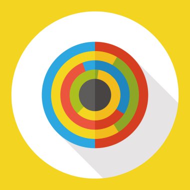 İş grafik düz simgesi simgesi öğesi