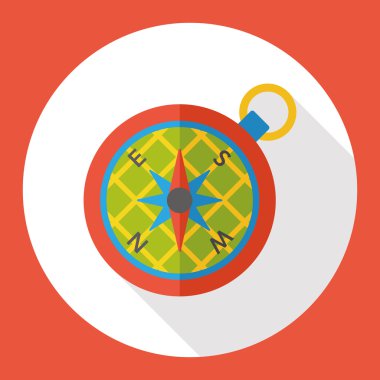 Pusula Gps düz simgesi simgesi öğesi