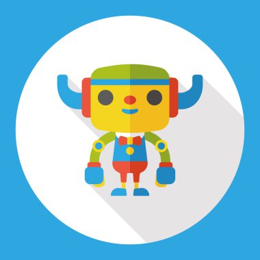 makine robot düz simgesi simgesi öğesi