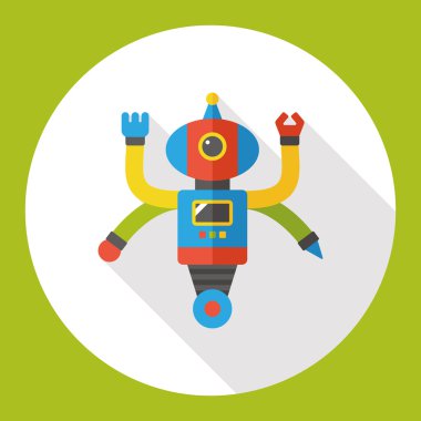 makine robot düz simgesi simgesi öğesi