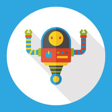 makine robot düz simgesi simgesi öğesi