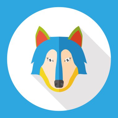 Kurt Hayvanat Bahçesi hayvan düz simgesi simgesi öğesi