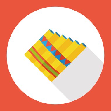 flüt müzik enstrüman düz simgesi simgesi öğesi