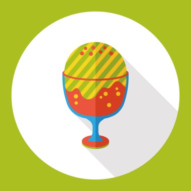 tatlı dondurma düz simgesi simgesi öğesi