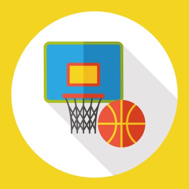 basketbol oyun düz simgesi simgesi öğesi