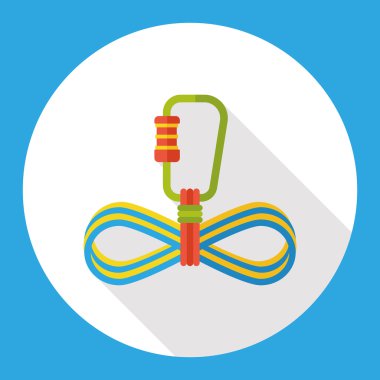 Balık tutma araçları düz simgesi simgesi öğesi