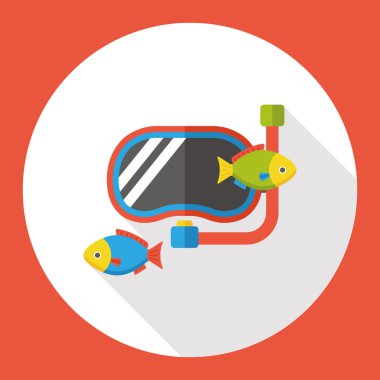 Düz simgesi simgesi öğe Yüzme gözlüğü