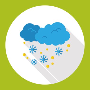 Hava karlı düz simgesi simgesi öğesi