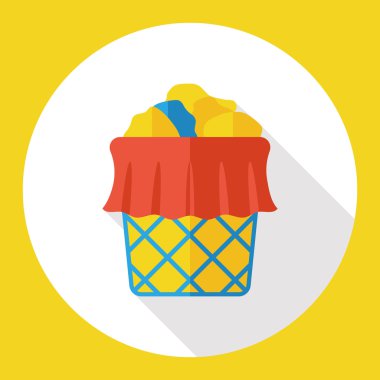 gabage can düz simgesi simgesi öğesi