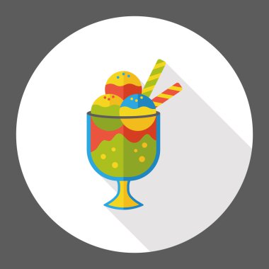 dondurma düz simgesi simgesi öğesi