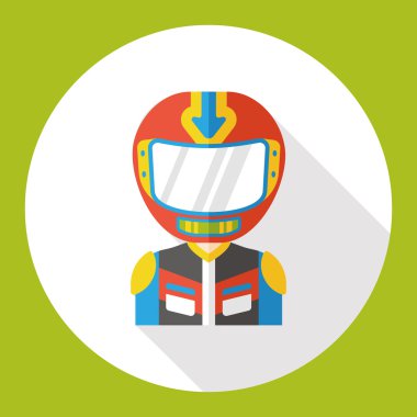 yarışçı işgal karakter düz simgesi simgesi öğesi