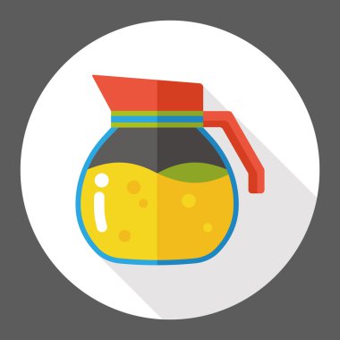 buz kahve içecek düz simgesi simgesi öğesi